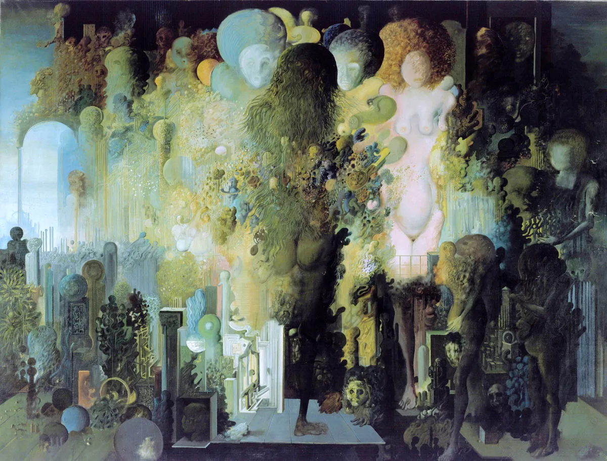 La Naissance de l’Homme Cosmique, 1970–1971, by Ljuba Popović